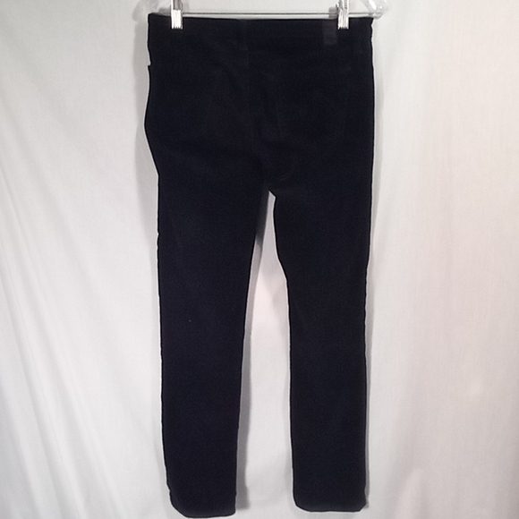 AG Adriano Goldschmied Black The Stevie Slim Straight Leg Corduroy Size 27R - Picture 4 of 4